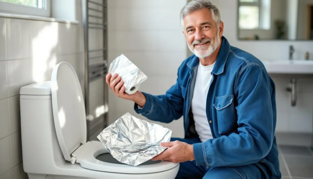 ein erfahrener hausmeister erklärt, warum das tägliche verwenden von aluminiumfolie in der toilette sinnvoll ist und wie es die hygiene und wartung verbessert.