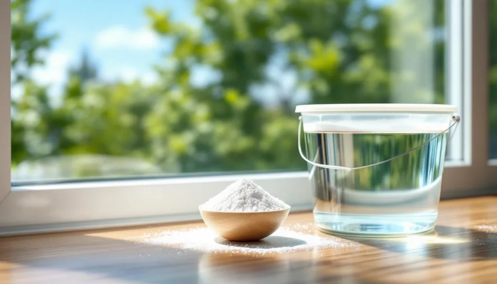 entdecken sie das geheimnis klarer fenster bis zum frühling: ein löffel dieses stoffes ins putzwasser sorgt für strahlende sauberkeit und langanhaltenden glanz.