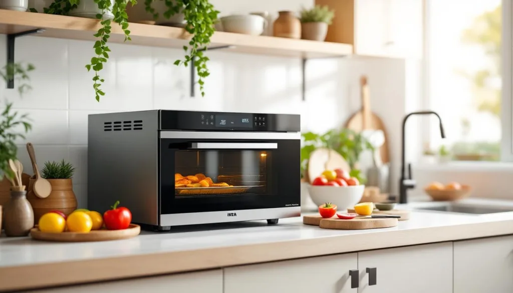 entdecken sie den ikea-trick, der mikrowelle, airfryer und backofen in einem gerät kombiniert und so platz und geld spart.