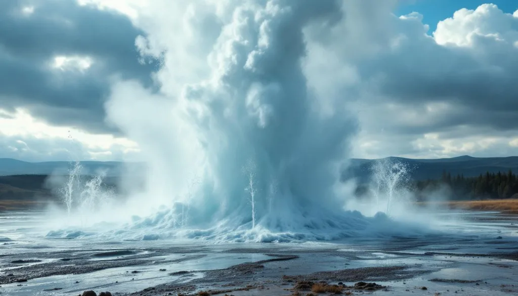 ein faszinierender geysir erwacht nach sechs jahren ruhezeit wieder zum leben – weder durch vulkan noch erdbeben ausgelöst.